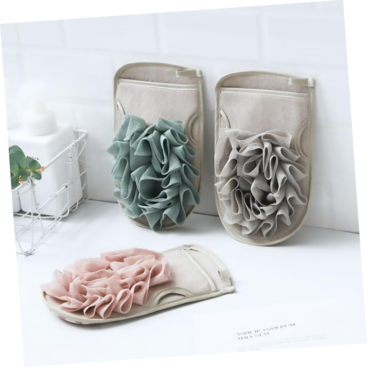 WOONEKY 9stücke Teiliges Wiederverwendbare Peeling-handschuhe Für Körperpflege Exfolierende Duschhandschuhe Sanften Hautreinigung Und Entfernung Abgestorbener Hautzellen Für