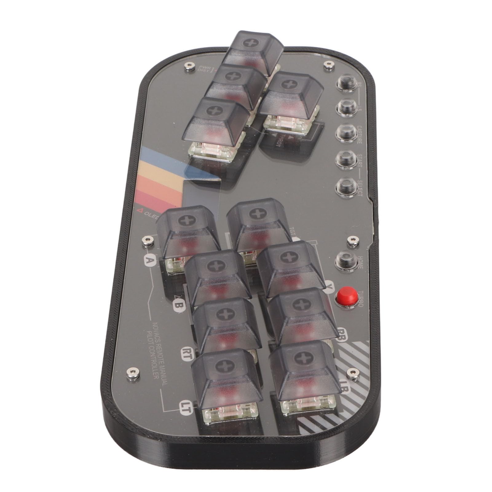 Tosuny Teclado Fighting Box para Fight Stick, Botón de Interruptor Mecánico, Mini Controlador de Juego de Lucha para SOCD, Funciona con PC, SteamDeck,