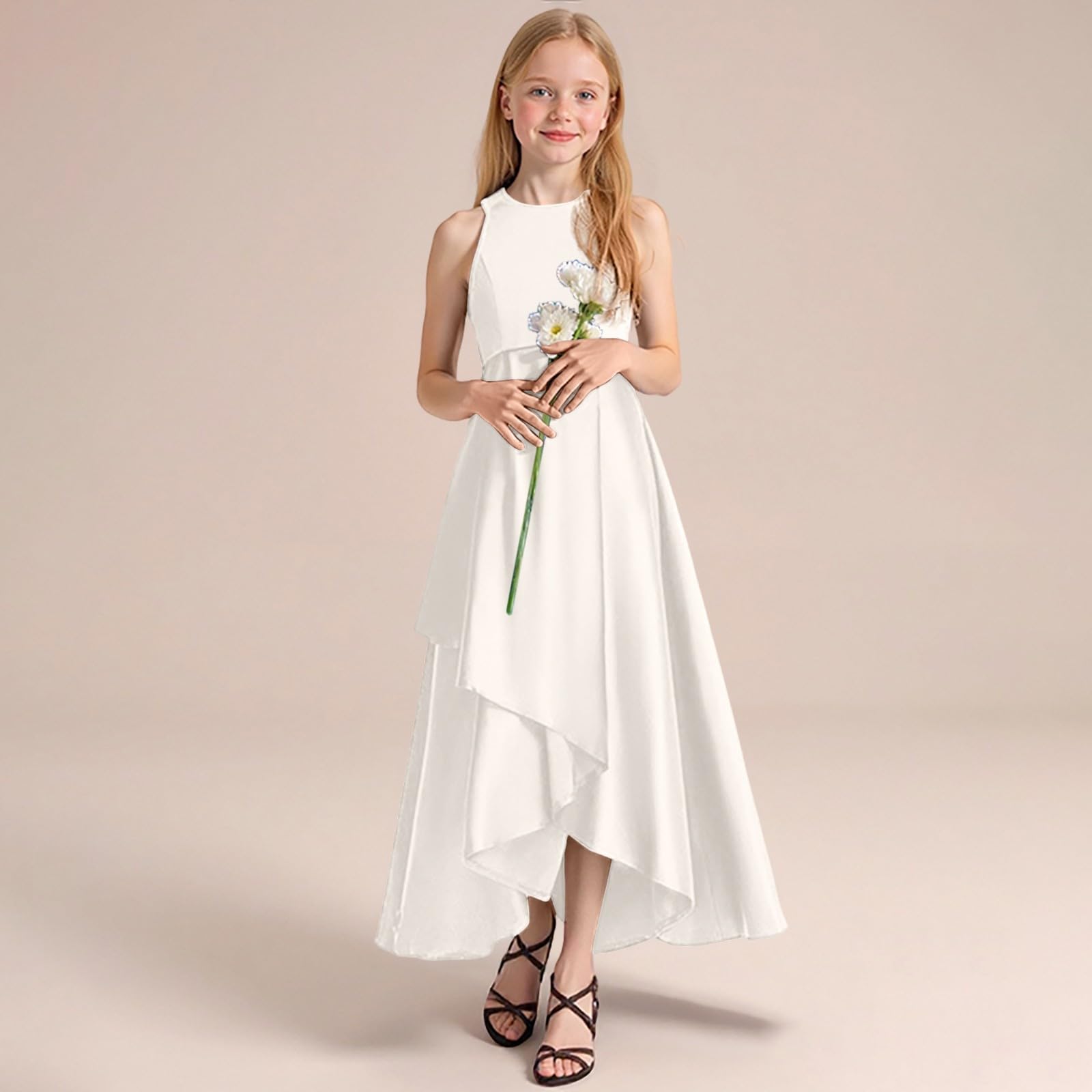 Vestidos para niñas y niñas, vestidos infantiles, faldas, vestidos de noche, vestido de fiesta para conciertos, desfiles, elegante, sin mangas, vestido de verano para niños, desde niños pequeños hasta
