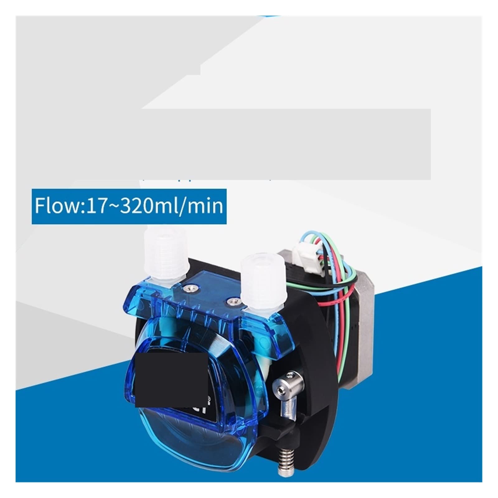 Bomba peristáltica Mini tubo de silicona y bomba de agua a presión con motor paso a paso, 12v / 24V(B14,12v-3 Roller Car)