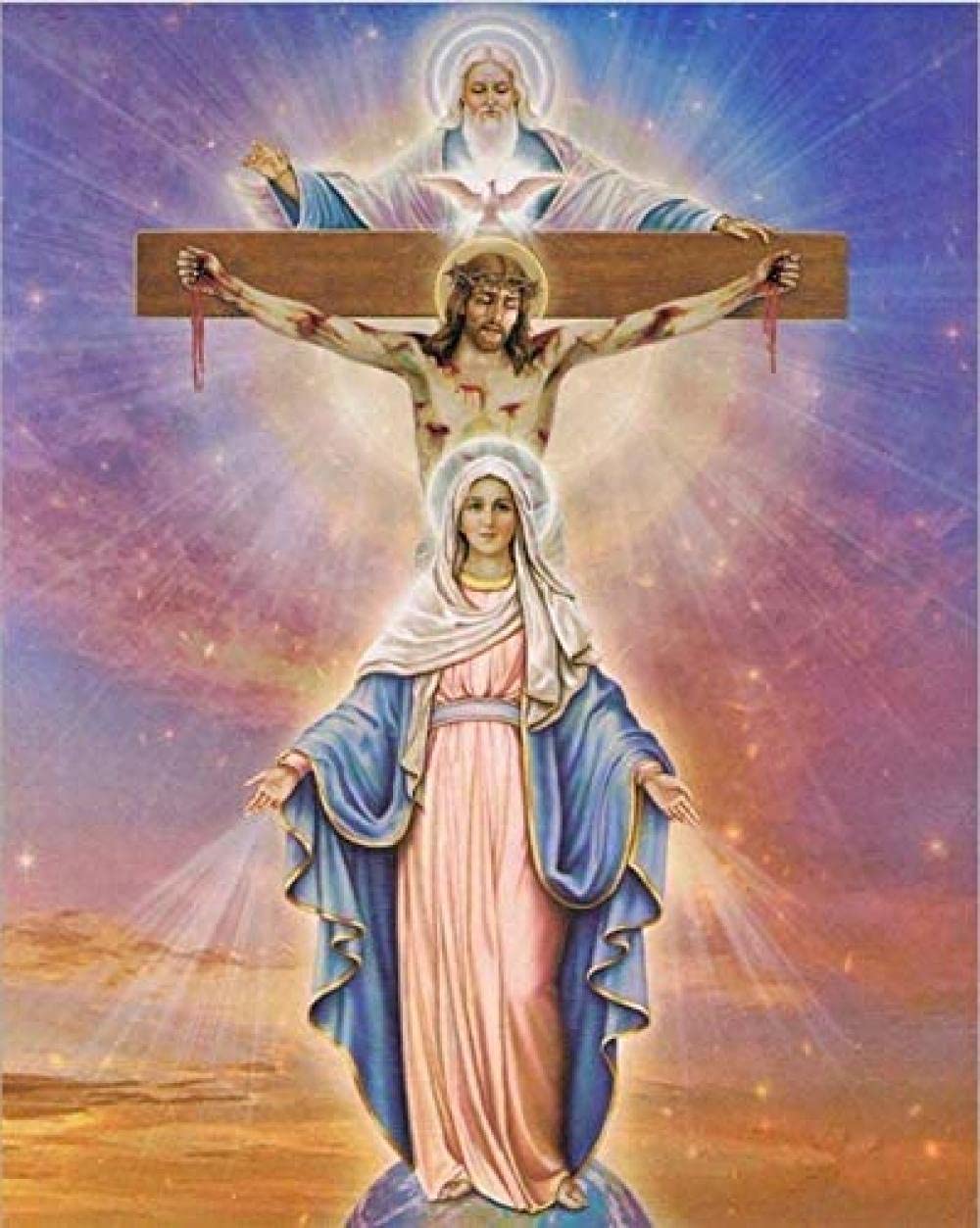 Jesus Diamond Digital Painting Diamond Painting Virgin Mary Needle Diamond Painting Cross Diamond Pa