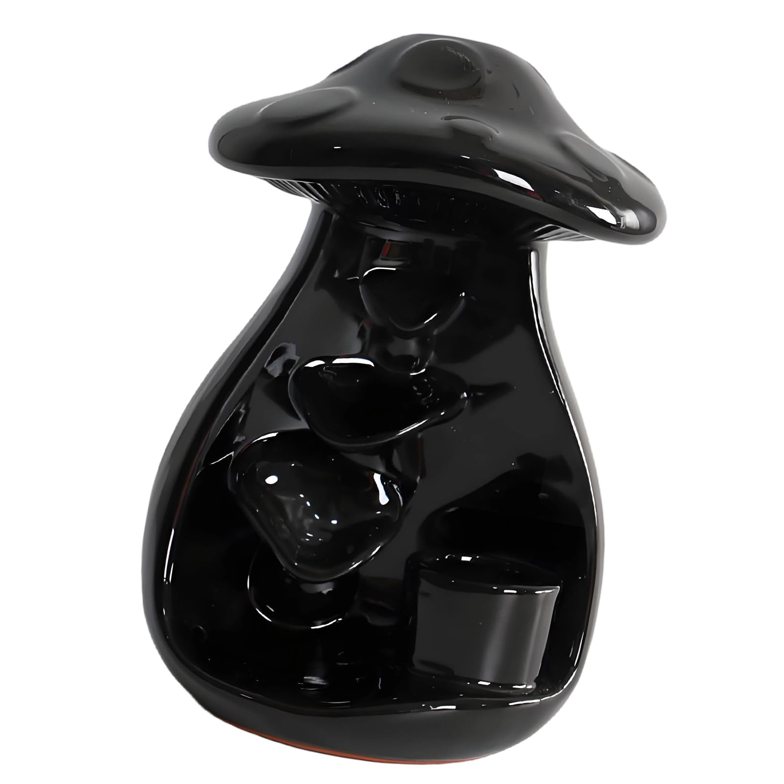 Mekalero Mushroom Waterfall Incenses Burners Ceramic Backflow Holder for Meditations Room Study and Home Decoration Incenses Burners