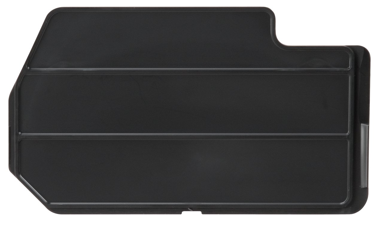 Akro-Mils 40321 Plastic Length Dividers for AkroBins Stackable Storage Bins Model 30320, Custom Storage Inserts for Tools, Crafts &amp; Supplies, 7-Pack, Black