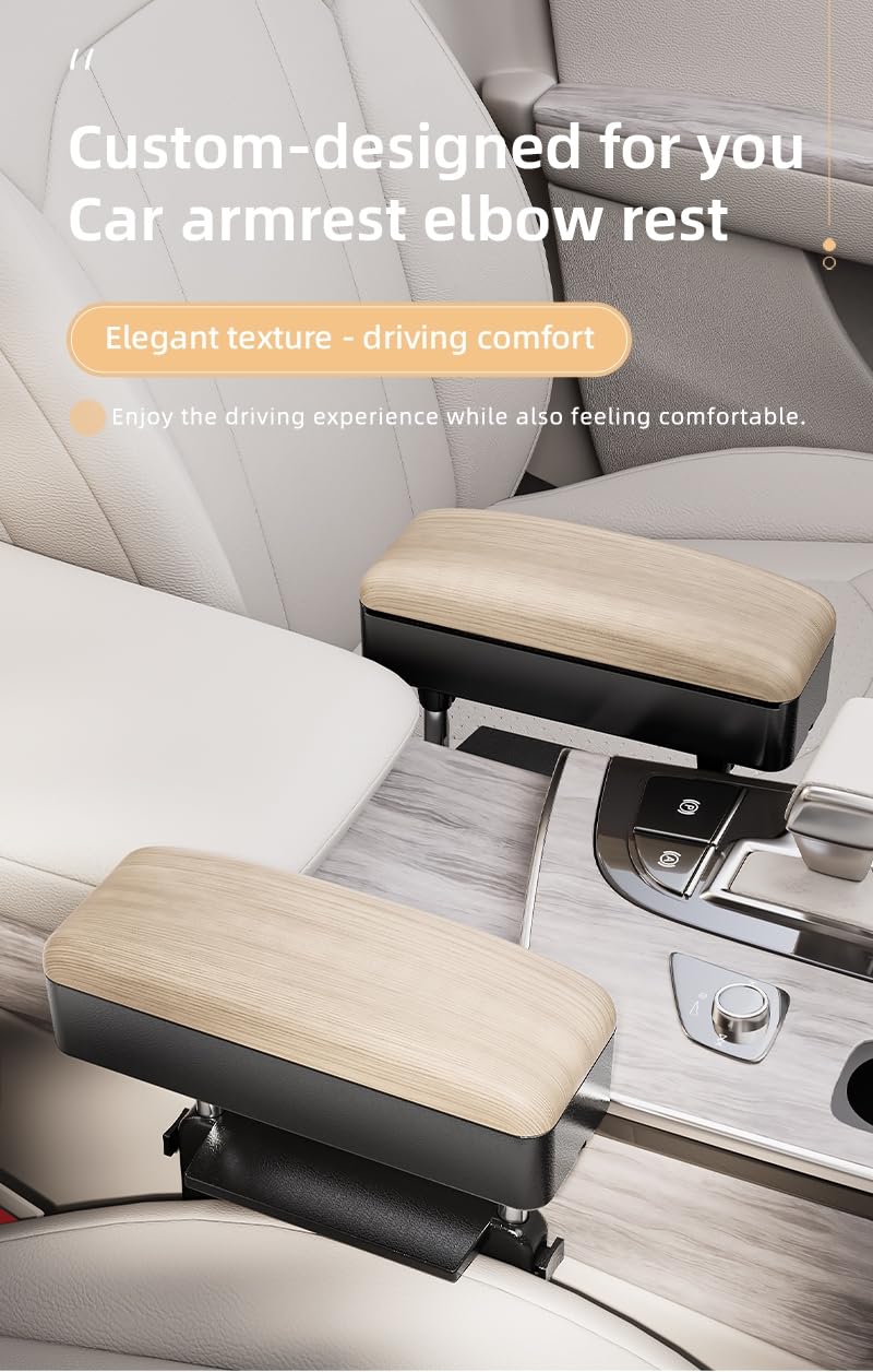 Reposabrazos de coche, reposabrazos para coche, consola central ajustable, caja de almacenamiento, caja de almacenamiento para relleno de espacio de asiento de coche, soporte de muñeca para codo