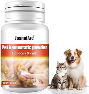 Styptic Powder for Dogs, Quick Stop Bleeding for Dogs Nails, Minor Cuts, Scratches, Blood Stop Powder with Herbal Support, Gentle & Sting-Free, 50g