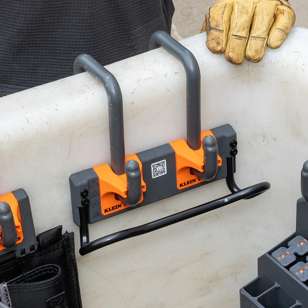 Klein Tools BC508S Module de rangement pour barre utilitaire, crochets en S en option pour sécuriser les seaux d'antenne utilitaires