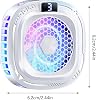 Magnetic Phone Cooler RGB Light Heatsink Fan 2.56 x 2.56 Inches Mobile Cooler with 3 Level Cooling Aluminium Alloy Radiator Accessory with RGB Style Heat Control for Live Streaming
