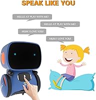 Vista 4 de 98K - Juguetes de robot para niñas y niños, robots recargables, sensor de voz y tacto interactivos, socio inteligente y profesor que habla