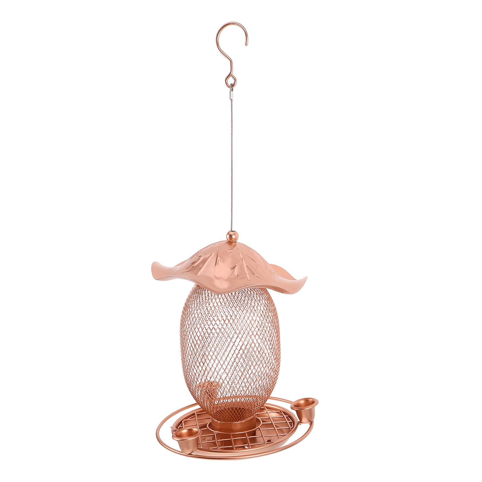 Alasum Mangiatoia per Colibrì Sospesa da Esterno Resistente alle Intemperie, Distributore di Acqua e Cibo per Uccelli da Giardino con Fori di Drenaggio, Facile da Pulire e Installare