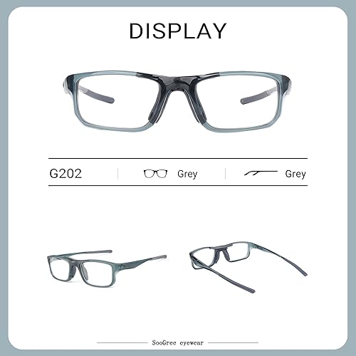 Miniatura 5 de Gafas deportivas, gafas de seguridad para fútbol, con correa ajustable, patillas intercambiables para hombres y jóvenes