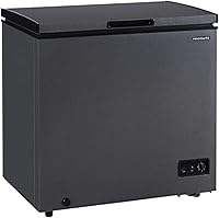 Frigidaire 7 Cu Ft Chest Freezer, Granita Rugged Finish, Adjustable Thermostat, Removable Basket, Easy Defrost Drain