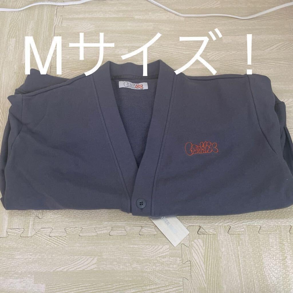 JURGEN LEHL 麻100% 青 カーディガン JURGEN LEHL 麻100% 青 カーディガン