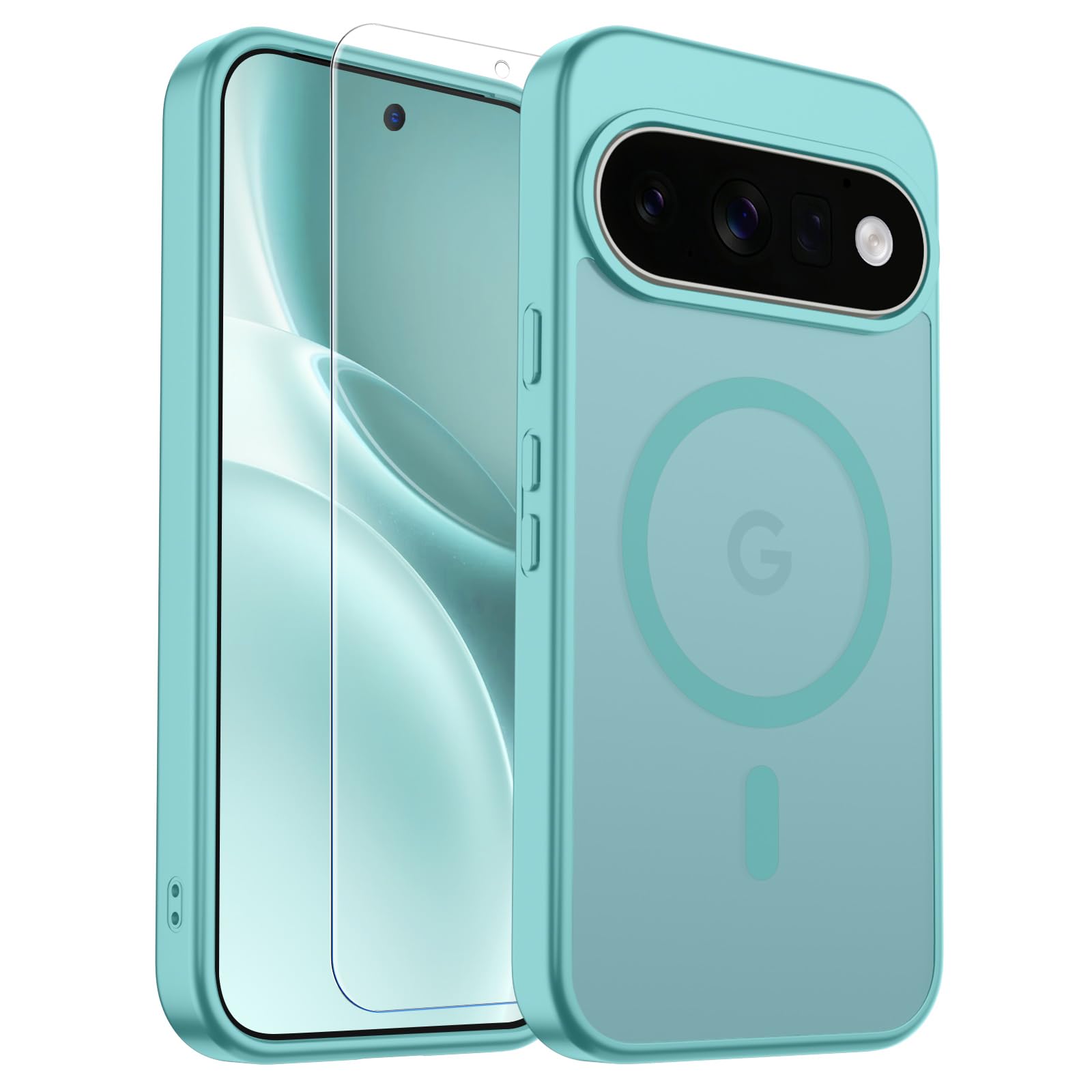 SUPFINE Magnetic for Google Pixel 11 Case - Blue Green
