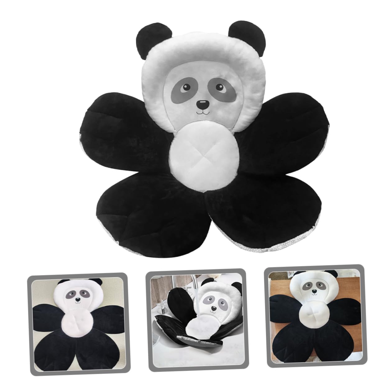Tappetino Bagno Antiscivolo per Forma Panda Morbido Bagnetti Sicuri e Divertenti