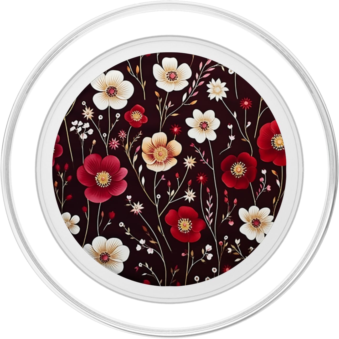 Mixed Flower Bouquet Floral Pattern Wildflowers PopSockets MagSafe PopGrip for iPhone