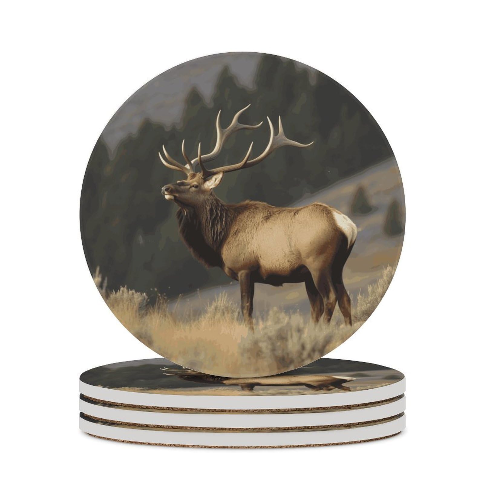 Dessous de verre céramique pour bar maison et bureau : set de table absorbant