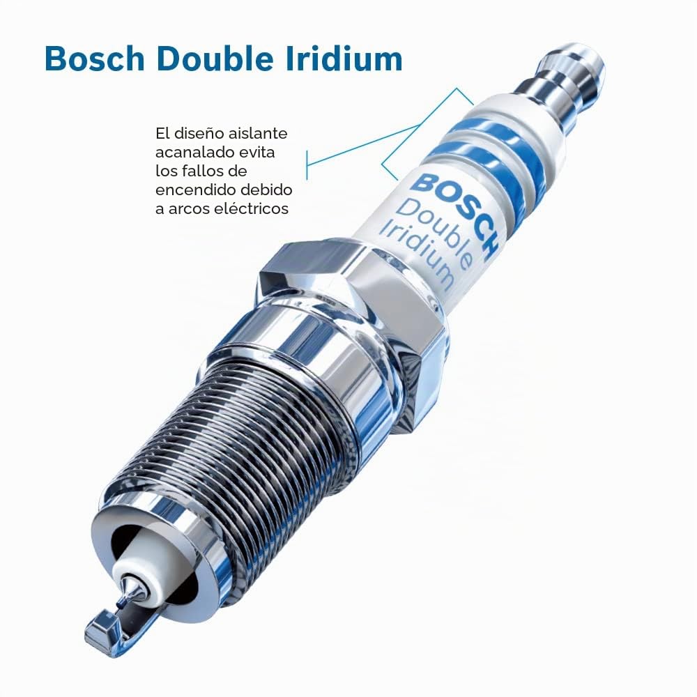 Bosch 9621 doble Iridium Spark Plug – 4 x vida útil
