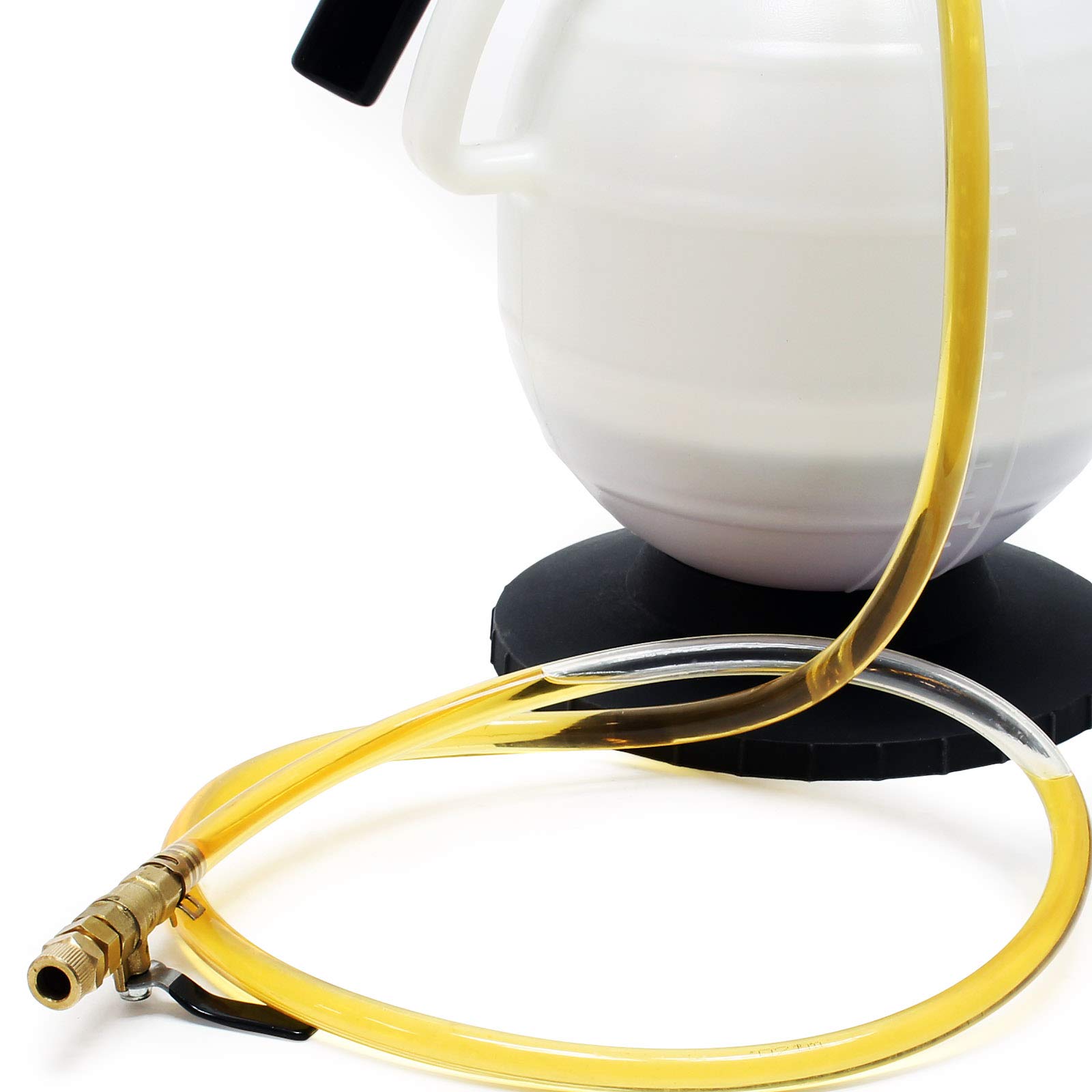 Wiltec Getriebeöl Einfüllgerät 7 L mit Handpumpe inkl. 15 ATF Adapter u.a. für Moderne Getriebe, Ölwechsel Gerät, Getriebeölwechsel Befüllgerät