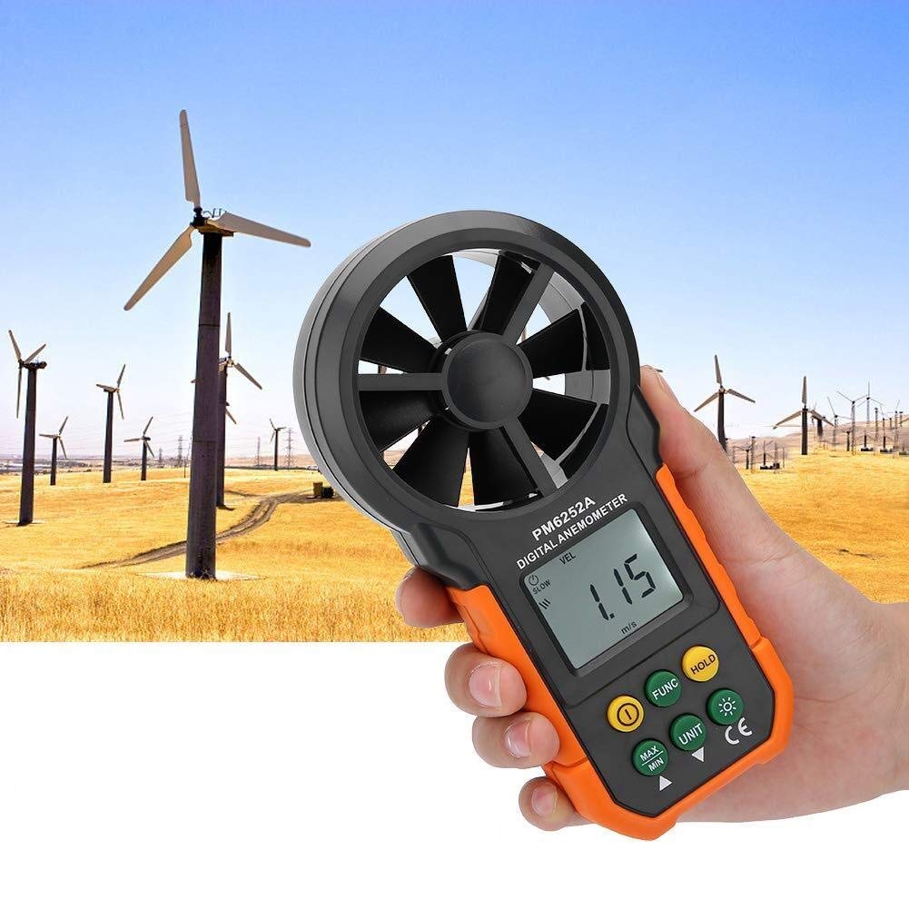 Buy Nuokix Anemometers, Digital Handheld Anemometer, PM6252A Wind Speed