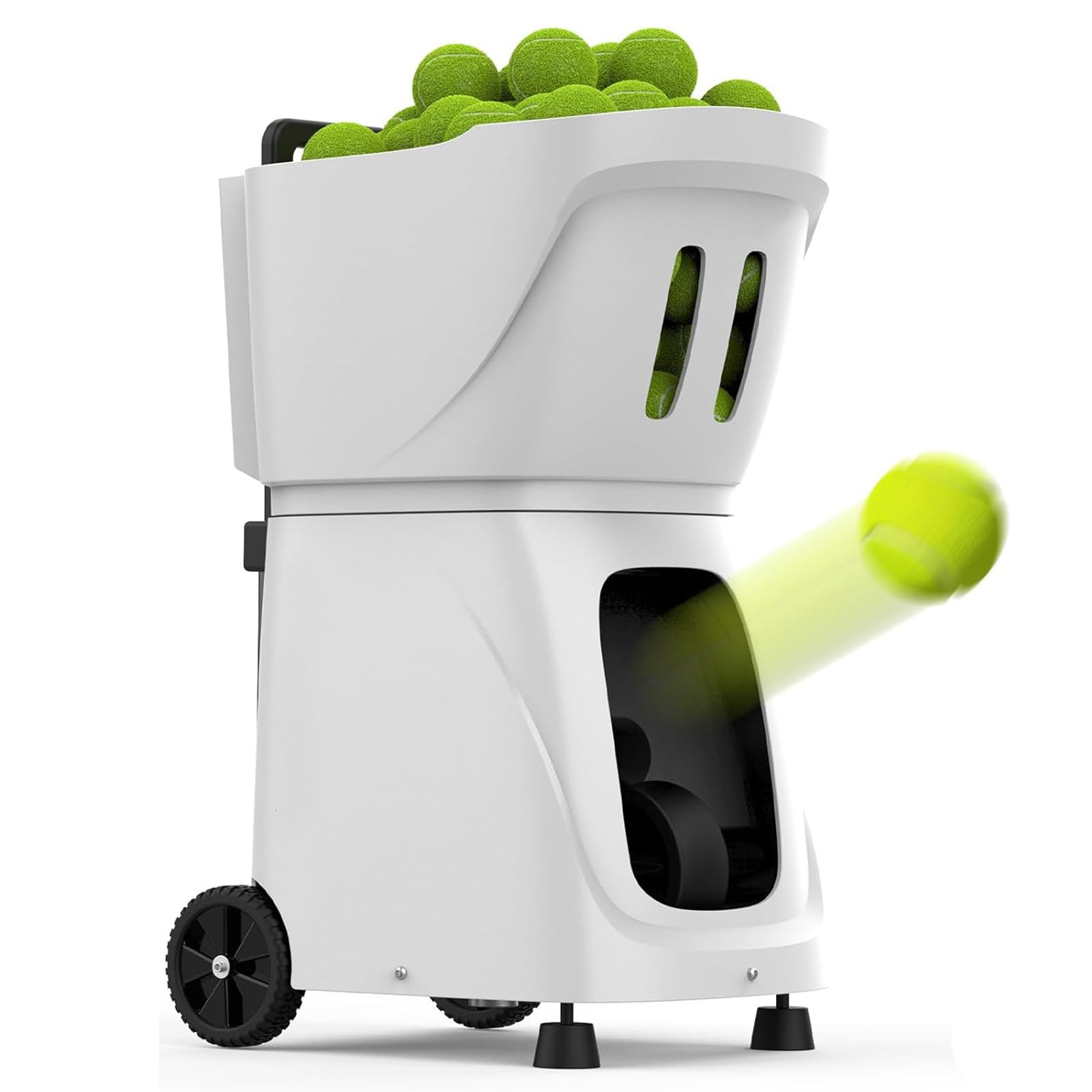 PT-Smart-Pro Máquina Lanzapelotas Pádel, Control App Inteligente, 28 Puntos Programables, 12 Modos Fijos, ángulos Ajustables, Batería 4–6h, Disparo Aleatorio White
