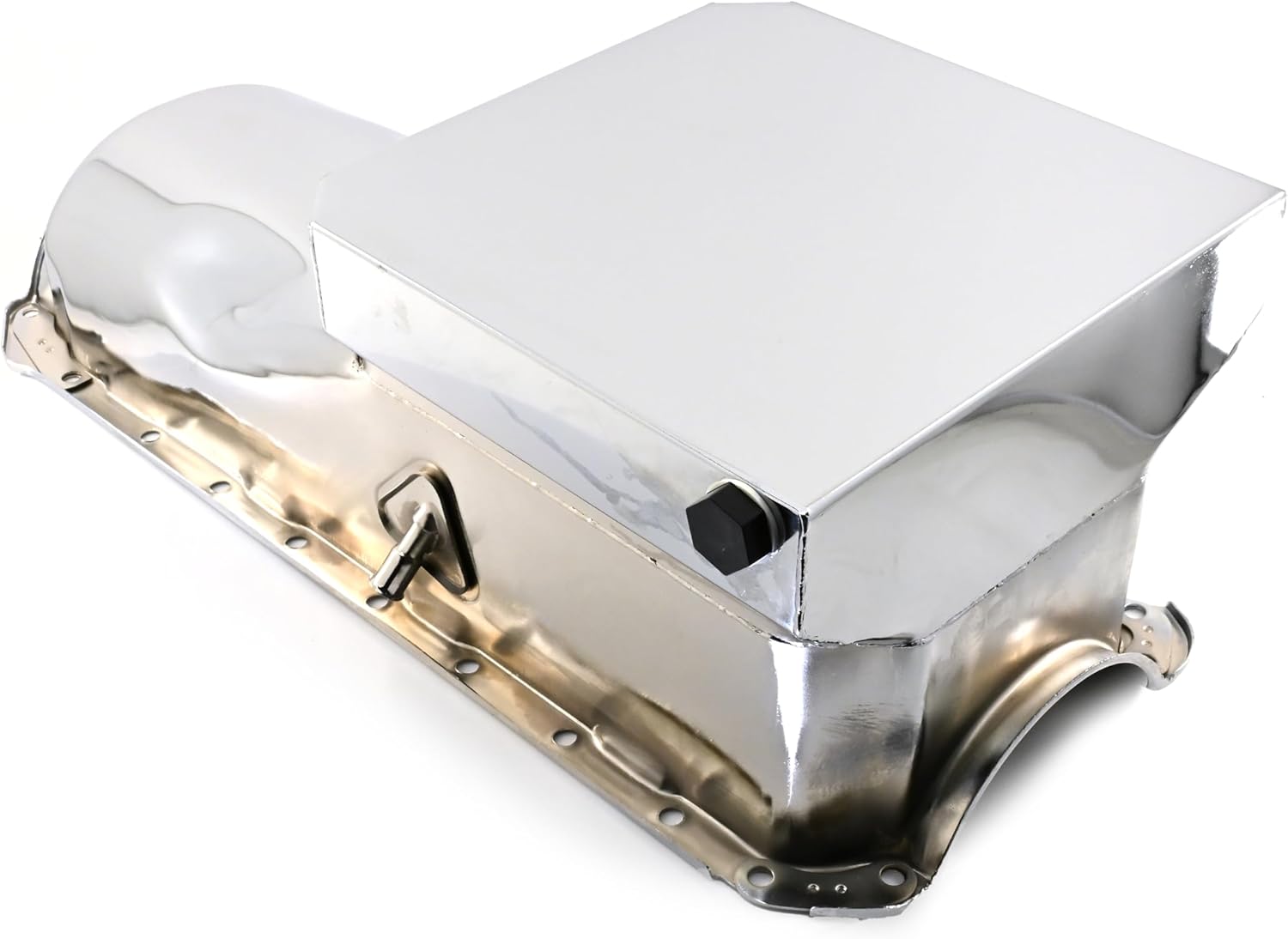 Steel Racing Oil Pan Fits 1965–90 Chevy Big Block 396-402-427-454 – Chrome Finish