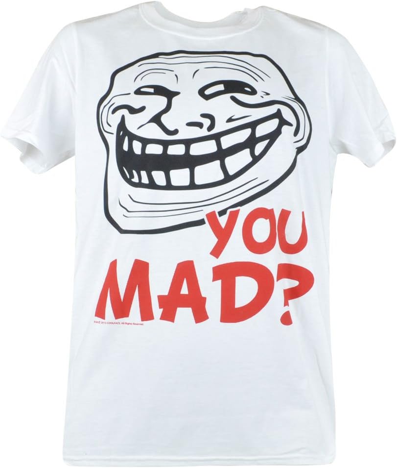 You Mad Coolface Brand T Shirt Meme Internet Troll Bro Small Web Rage Comic Tee