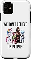 Vista 5 de Funda para iPhone 14 Unicornio Bigfoot Dinosaurio Alien Misteriosos Seres Legendarios