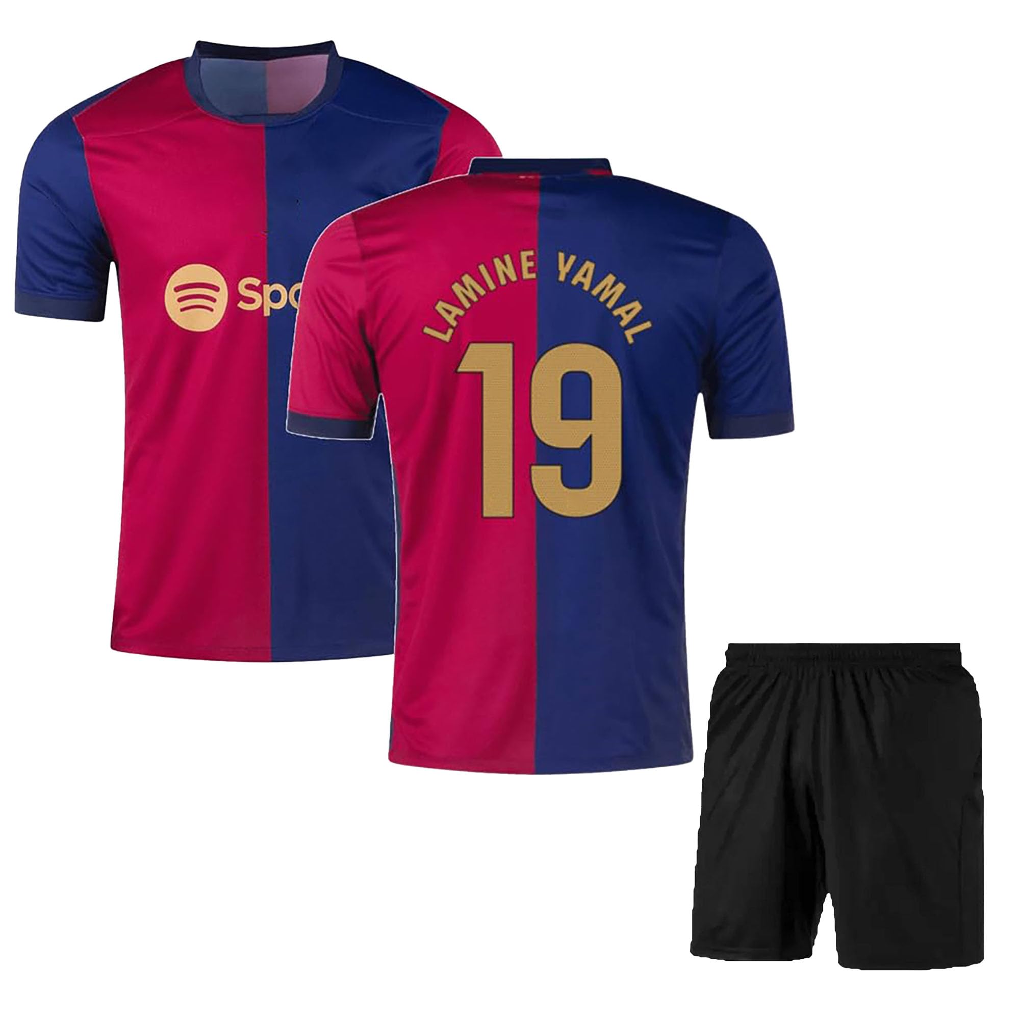 Sports Baarce Football Home Jersey with Shorts 2024/25 (Kid's, Boy's& Men)