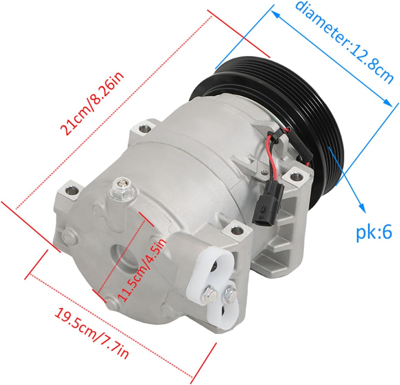 GXYWADY AC Compressor Replacement for Rogue 2.5L 2008-2013 Replacement for CO 11200C, 97490, 98490, 92610JM01C, 92610-JM01C