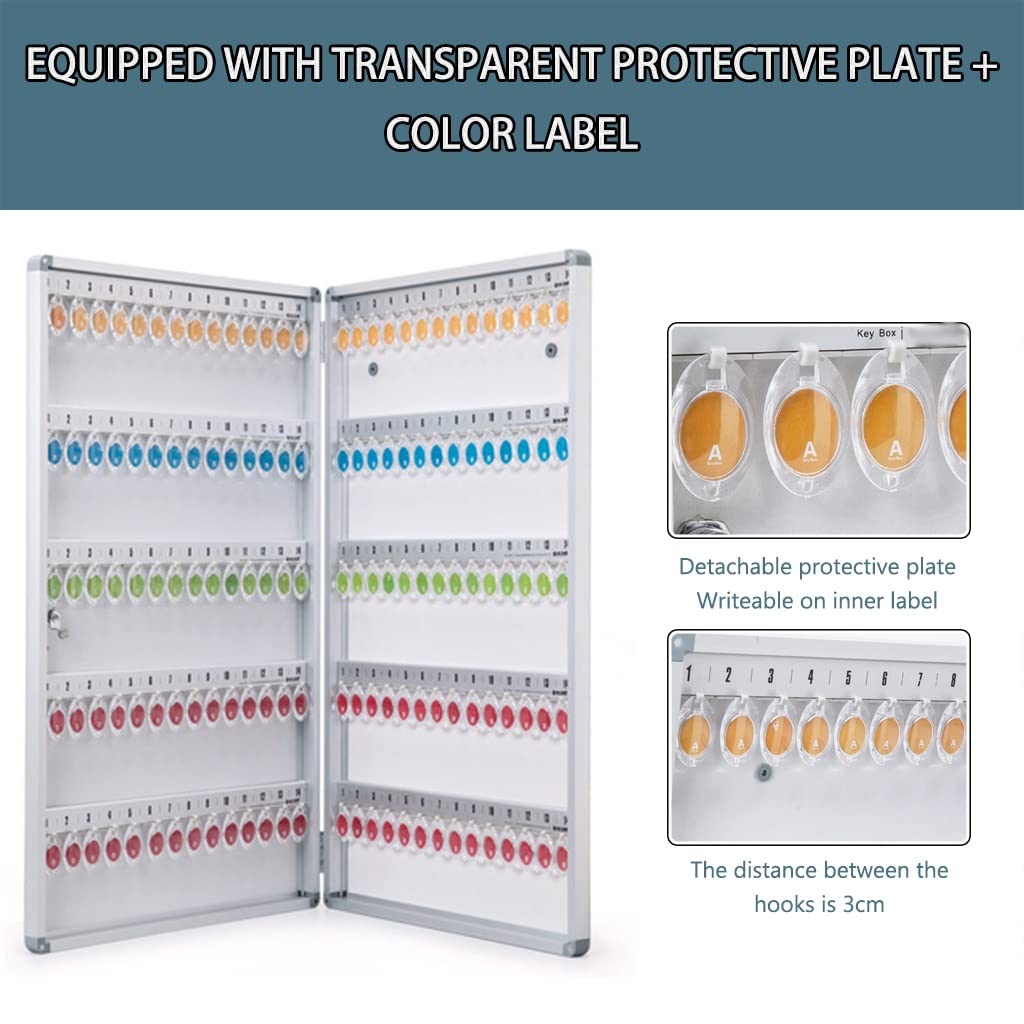 Chiave a parete Sto Cabinet 96-Key in lega di alluminio Key Box 6 Capaci Opts Secure Key nizer per Home Office e uso aziendale