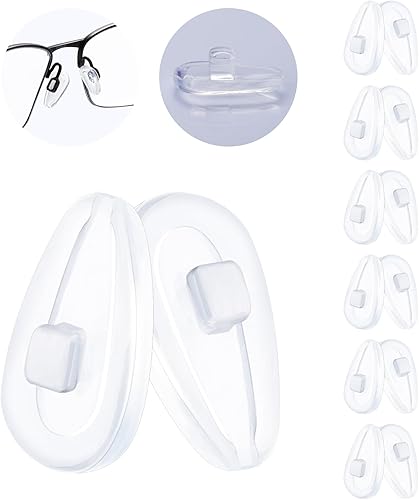 6 pares de piezas de nariz de goma de silicona de repuesto compatibles con Oakley ContrailLizardLimit SwitchTruss RodBarrelhouse Sunglass