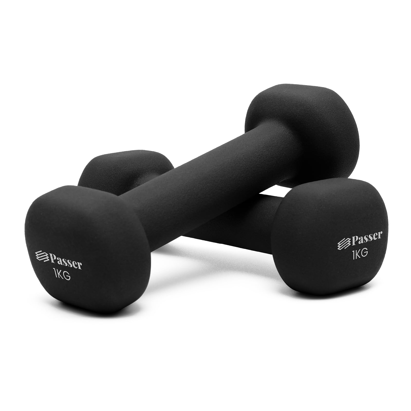 Neoprene Dumbbells Set of 2, Hand Weights for Women Men (1/2/3/4/6/8 kg Pair), Small Dumbbells Arm Weights for Ladies Gentlemen - Yoga, Pilates, Gym, Home - Workout, Fitness, Strength Training
