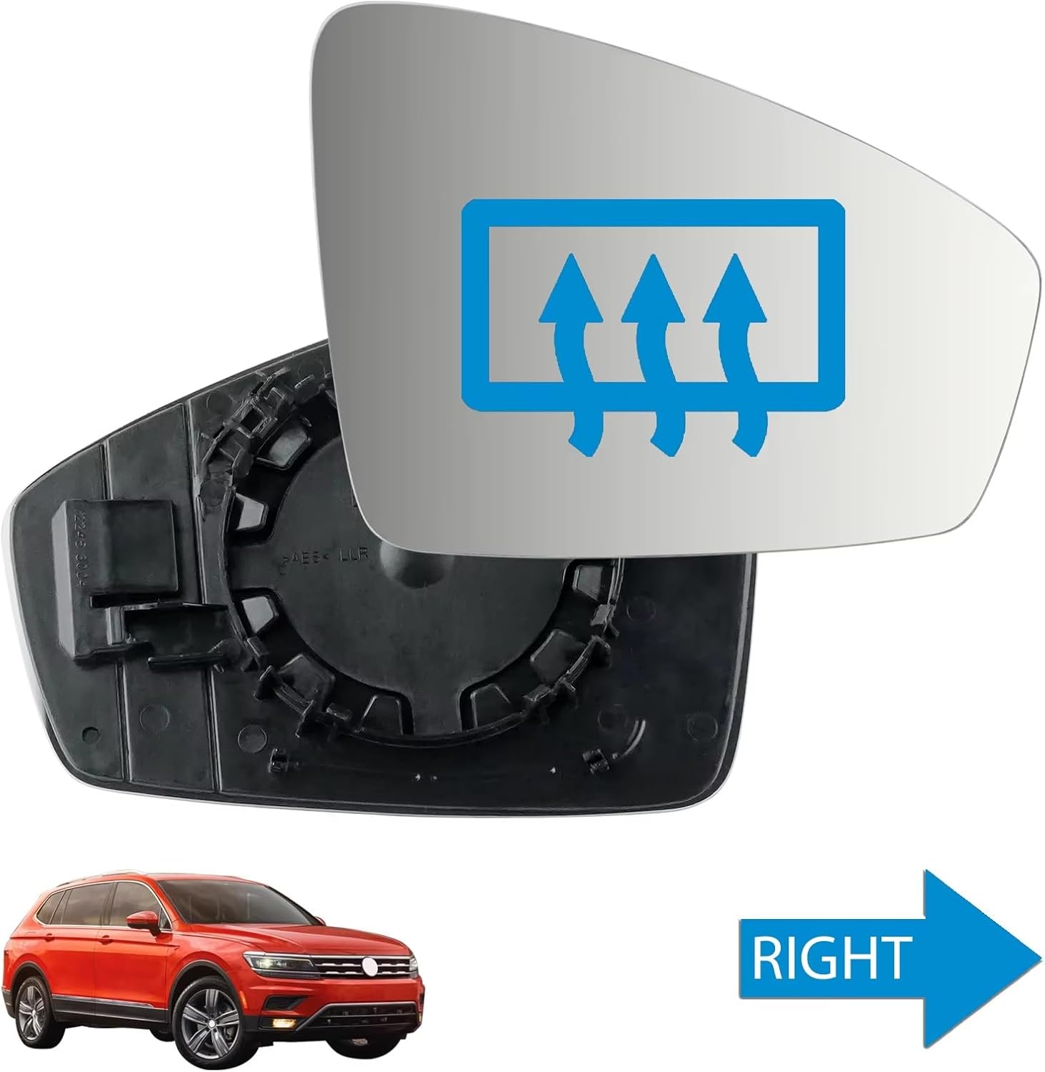 サイドミラーレンズ に適合するティグアン に適合するMK2 2016 2017 2018 2019 2020 2021 2022 2