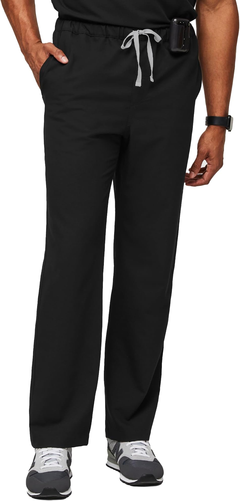 Pisco Basic Scrub Pants for Men — Structured Fit, Straight Leg, 4 Pockets, Anti-Wrinkle