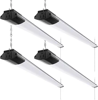 Barrina BS84 LED Shop Lights for Workshop, 4FT, 84W, 10000LM, 5000K, Linkable, Pack of 4