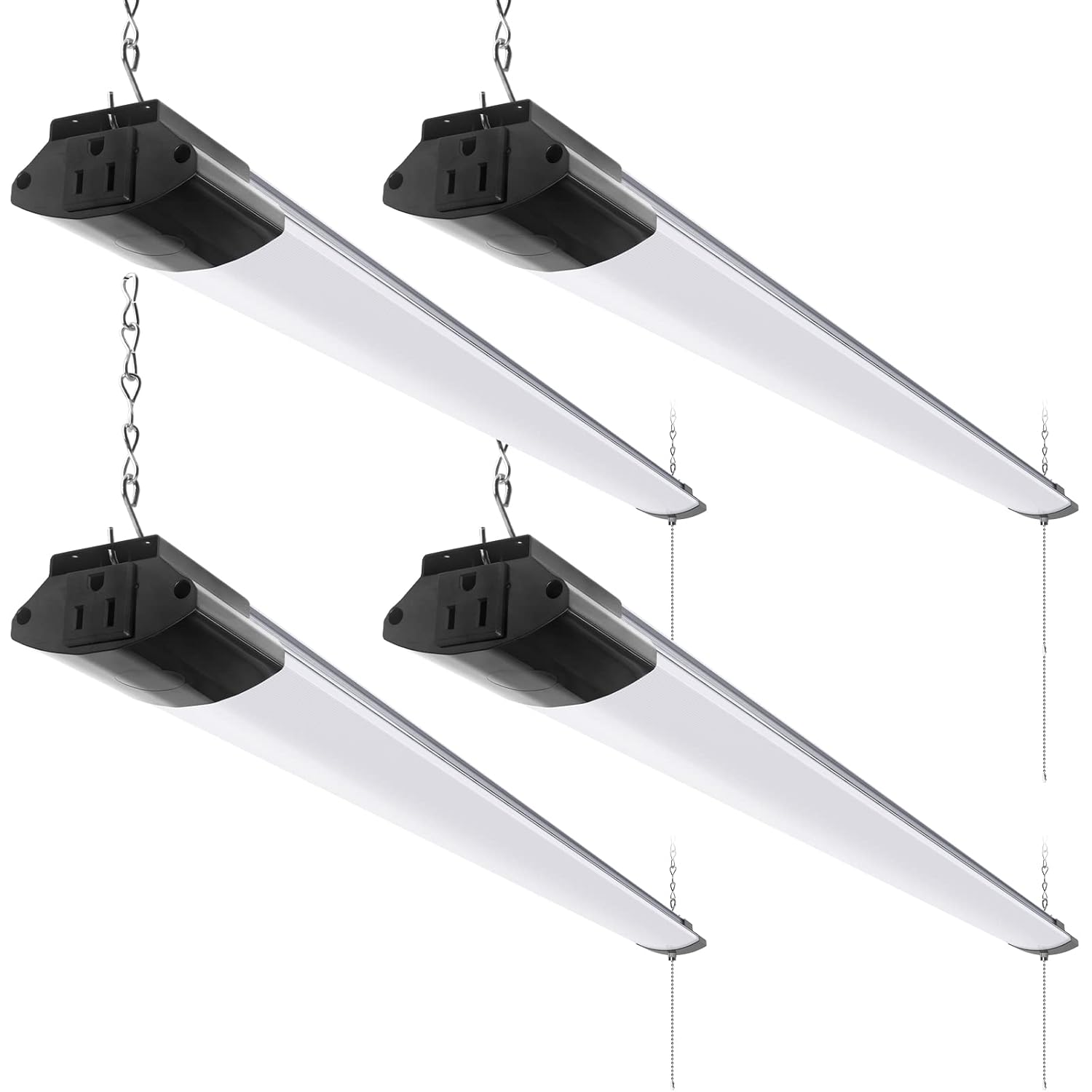 Barrina BS84 LED Shop Lights for Workshop 4FT 84W 10000LM 5000K Linkable Light Fixture for Garage Basement Hanging