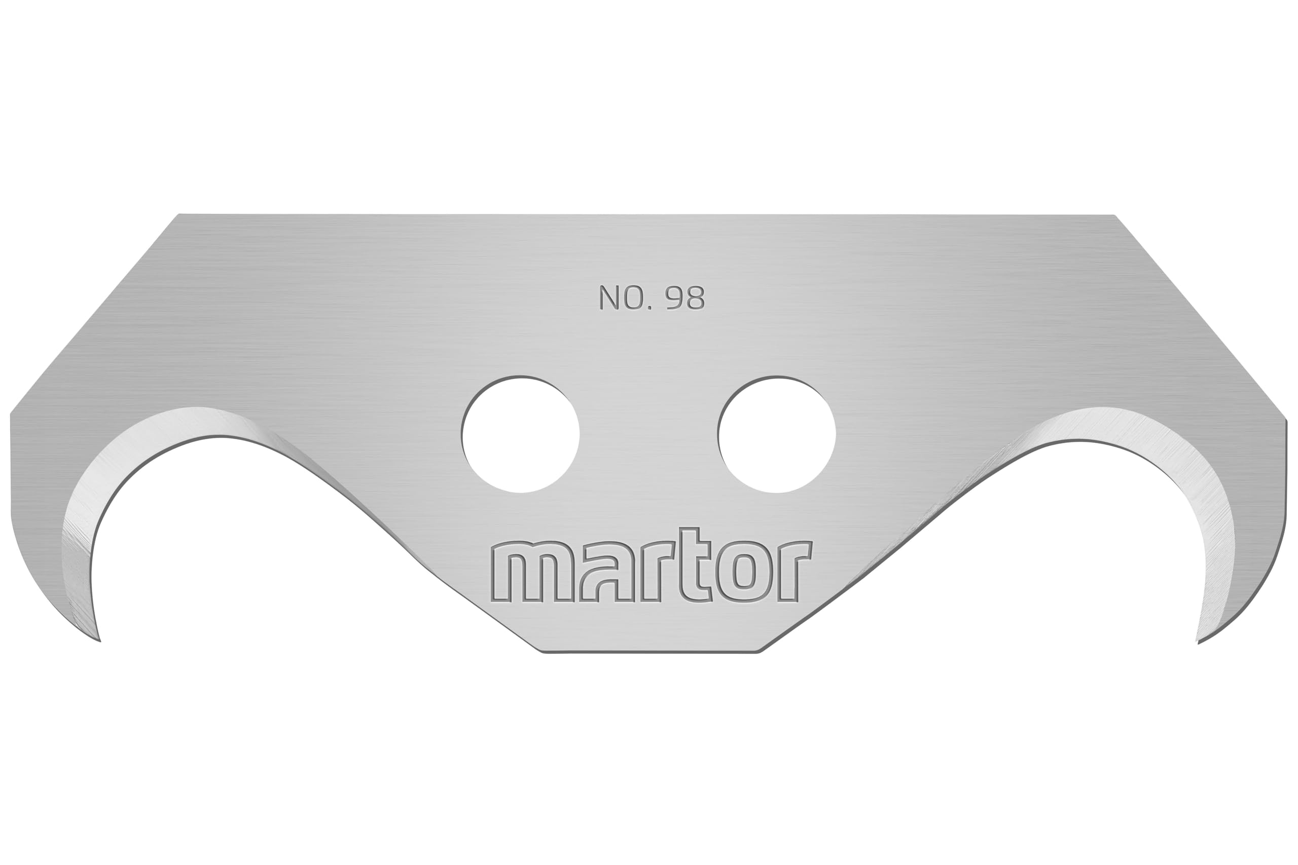 MARTOR 10 x Hoja de gancho, Cuchillos de recambiocuchillo de seguridad, 19 mm, Afilado, En dispensador, 2 veces utilizable, No. 98