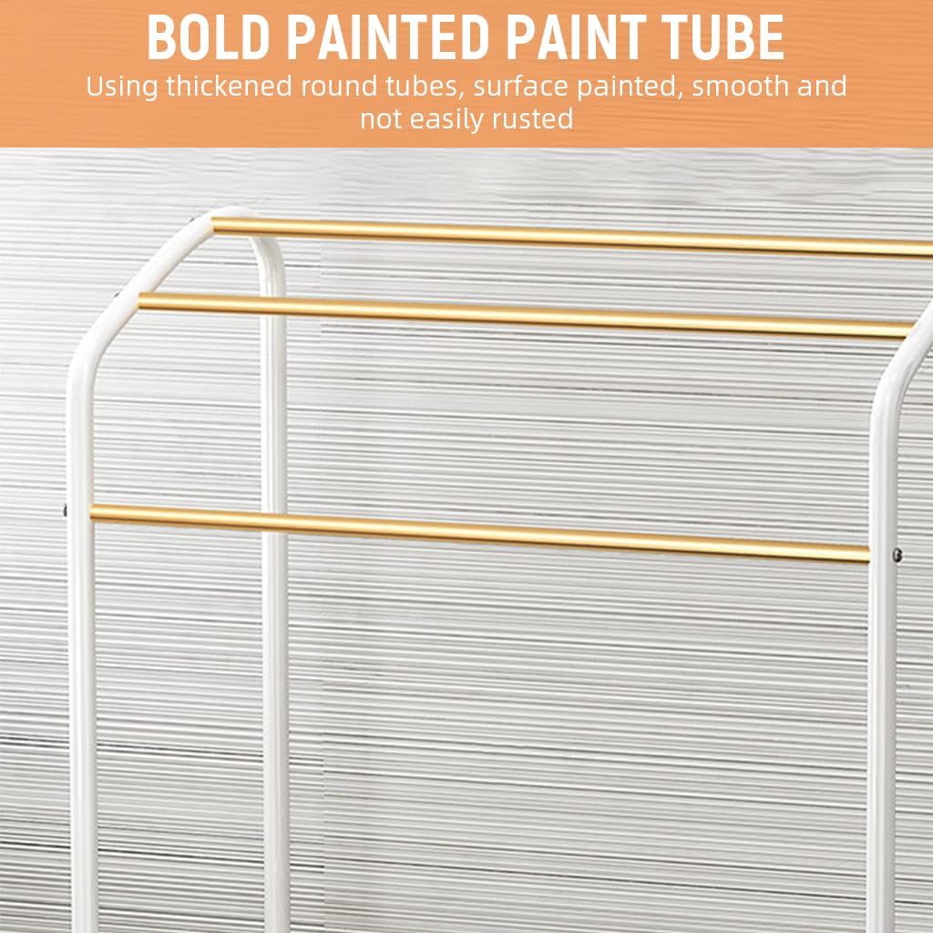 HASTHIP Towel Rack Standing, 75.2x31.2x73cm, Bathroom Drying Stand 3