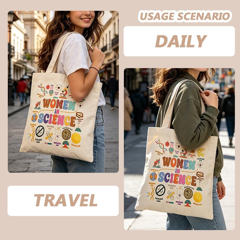 Cute Storage Tote Bag for Women Tote Reusable Grocery Bags for Travel Womens Birthday Inspirational Gifts for Women image 5