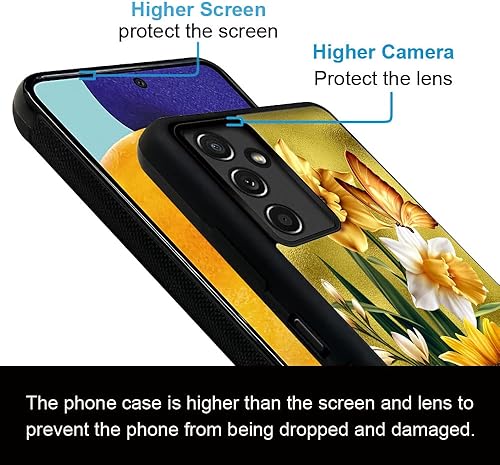 Miniatura 3 de Funda compatible con Samsung Galaxy A13 5G, diseño de patrón de policarbonato duro, funda protectora de TPU suave antideslizante para Samsung Galaxy