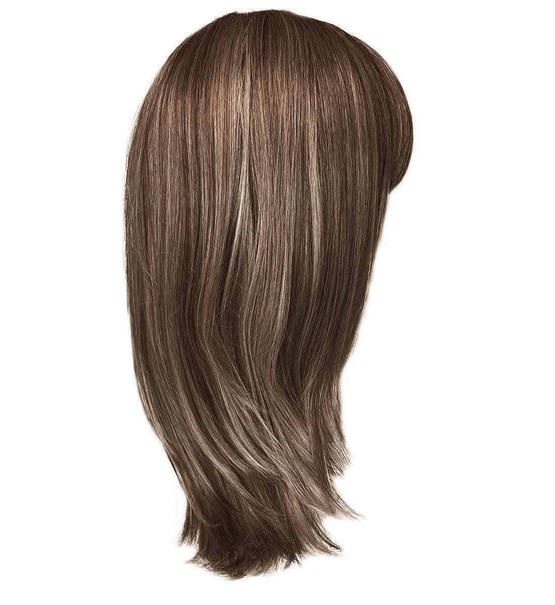Gabor Full Finesse Designer Series Wig, Long Layered Style Average Cap Size by Hairuwear, GF8-12SS Iced Mocha