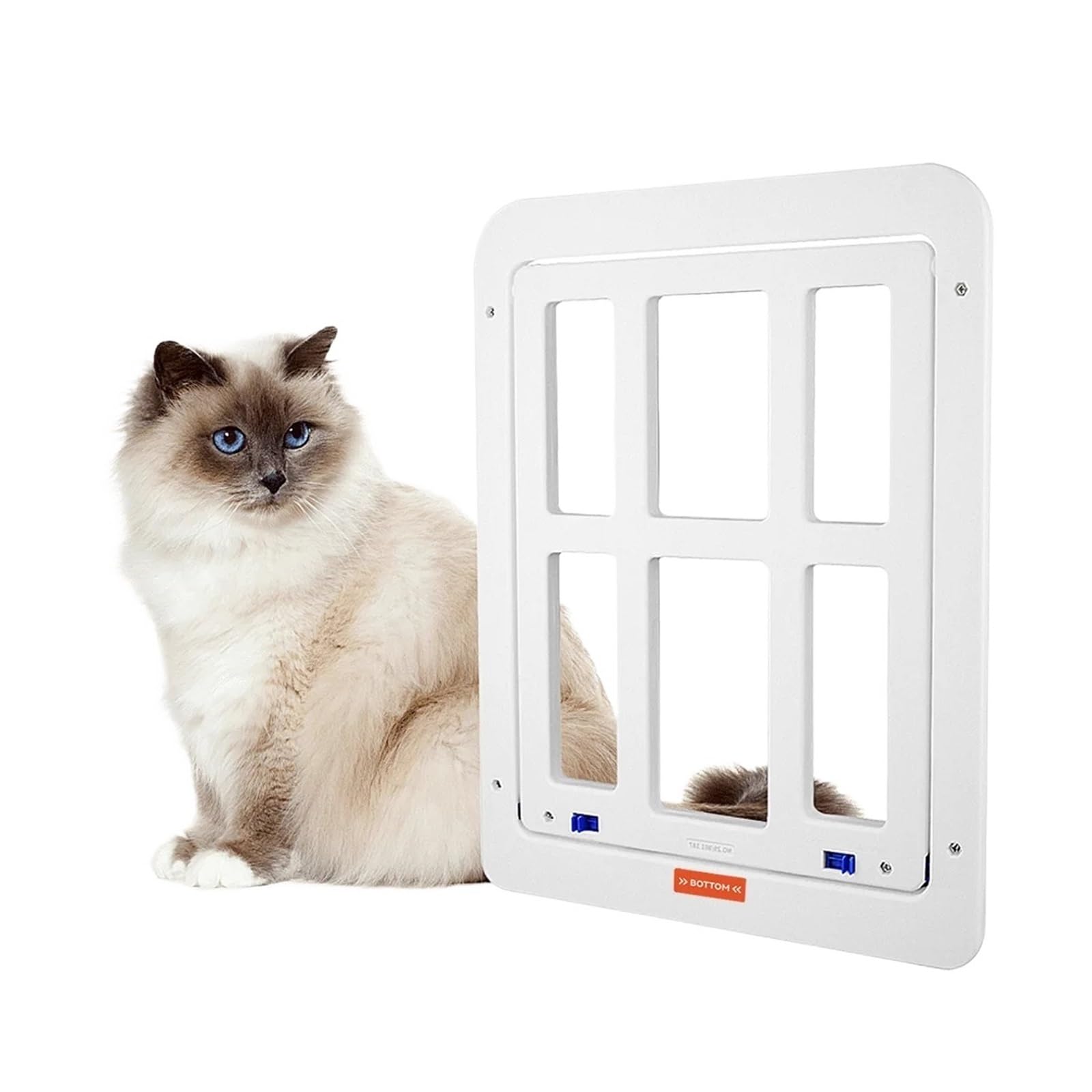 Gateras para puertas mosquiteras que evitan insectos permitiendo paso libre de gatos S