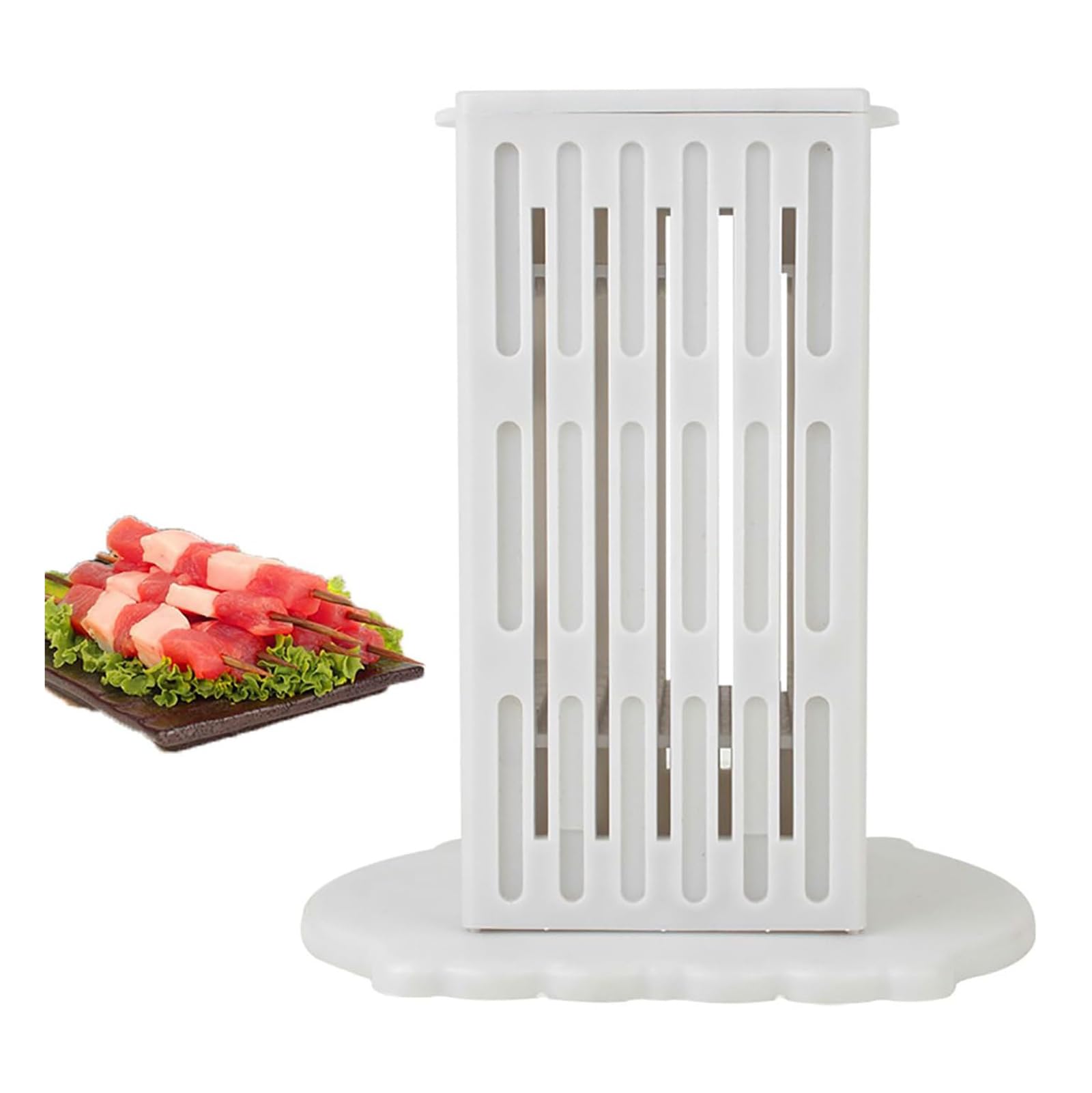 Scatola Per Kebab, Kit Riutilizzabile Per Preparare Kebab Per Barbecue, 36 Spiedini In 3 Minuti/Nessuna Lesione Alle Mani, Non Richiede Tempo, Per Carne, Frutta O Verdura
