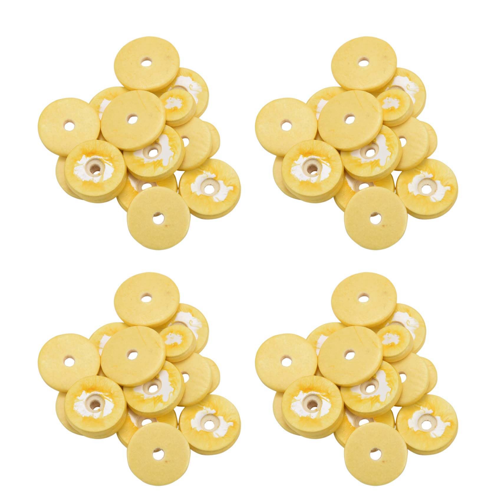 Remingtape 64 Pcs Flute Leather Pads Replacement Exquisite Wind Instrument