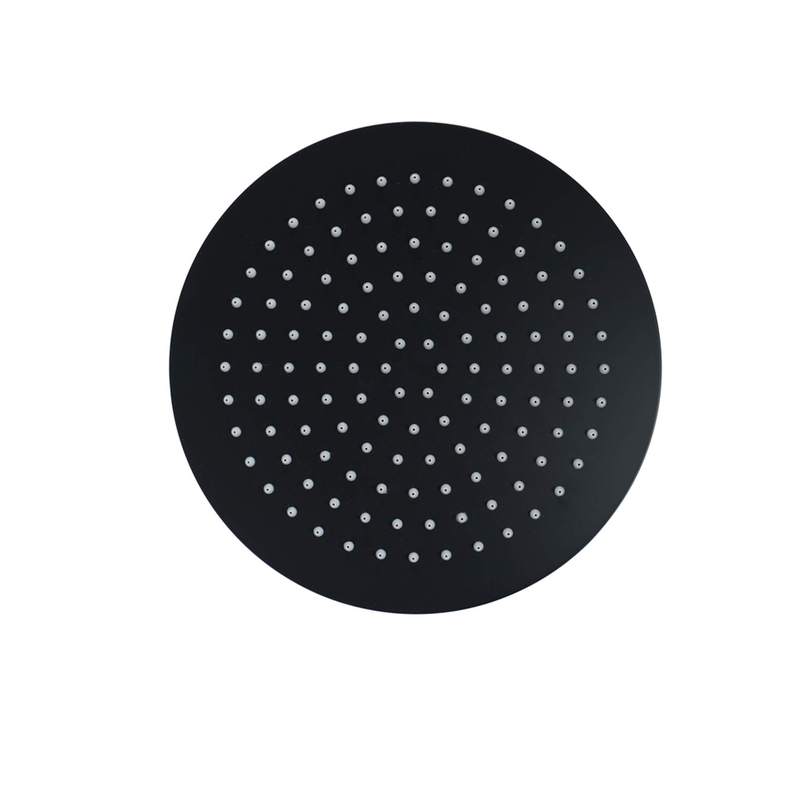 Pomme de douche haute pression effet pluie d'eau fine et relaxante en acier inoxydable noir
