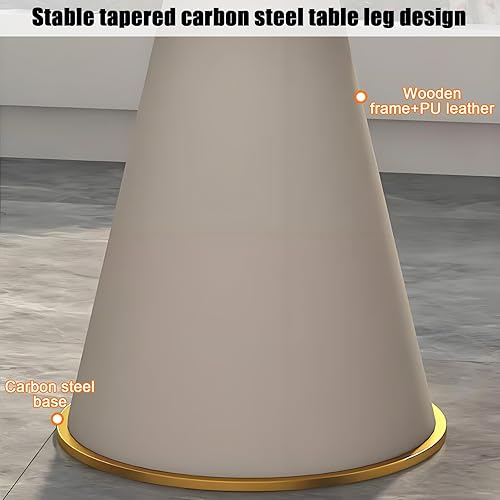 Miniatura 5 de YVYKFZD Mesa redonda de conferencias, mesa de oficina, sala de recepción, mesa de club, juego de mesa de comedor de cocina simple, mesa de sala de