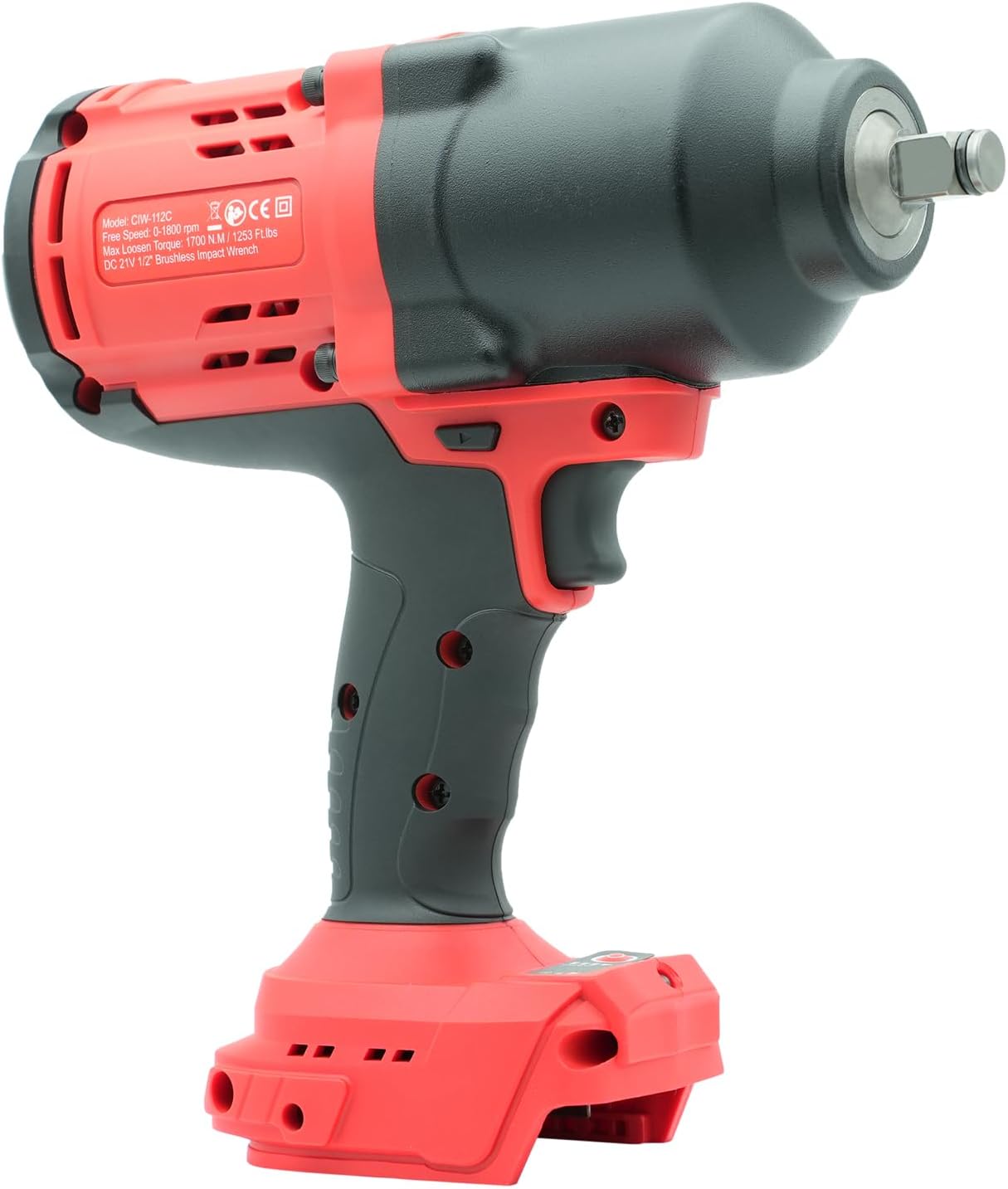 BESWELL CIW-112C1 1/2" Cordless Impact Wrench for Makita 18V Battery, Impact Wrench 1256Ft-lbs High Torque Brushless Electric Impact Gun, Power Impact Driver with 4-Mode Speed, LED Light(no battery)