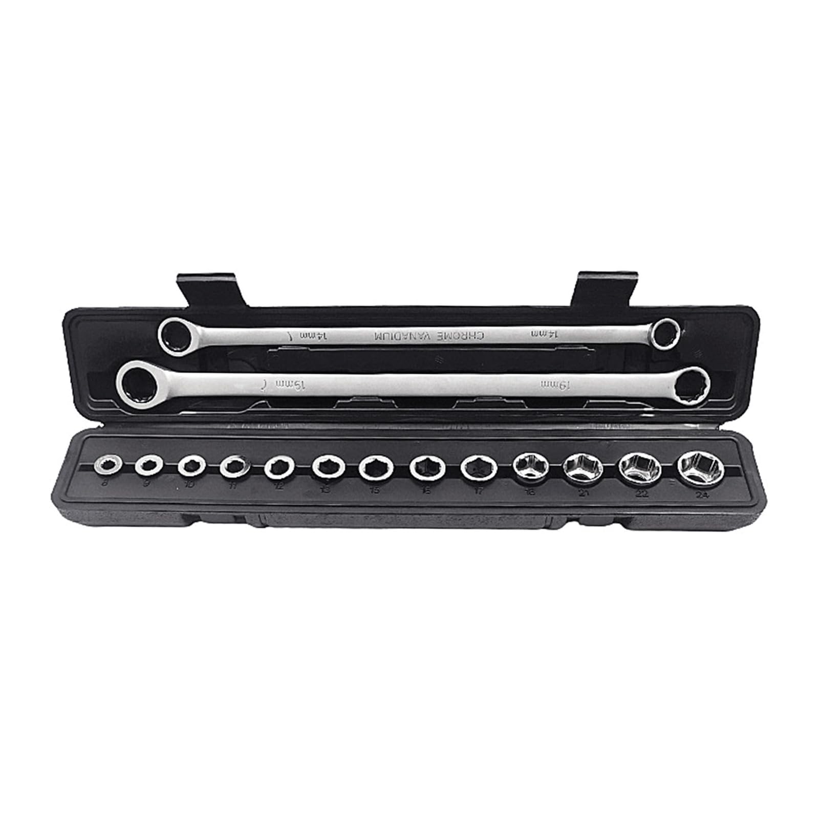 BEIDUOYANG Adjustable Ratchet Wrench Kit For Car Repair Hand Tools Vanadium Steel Torque Wrench Socket Tools Set Repair Hand Tool Set, Fixed Head