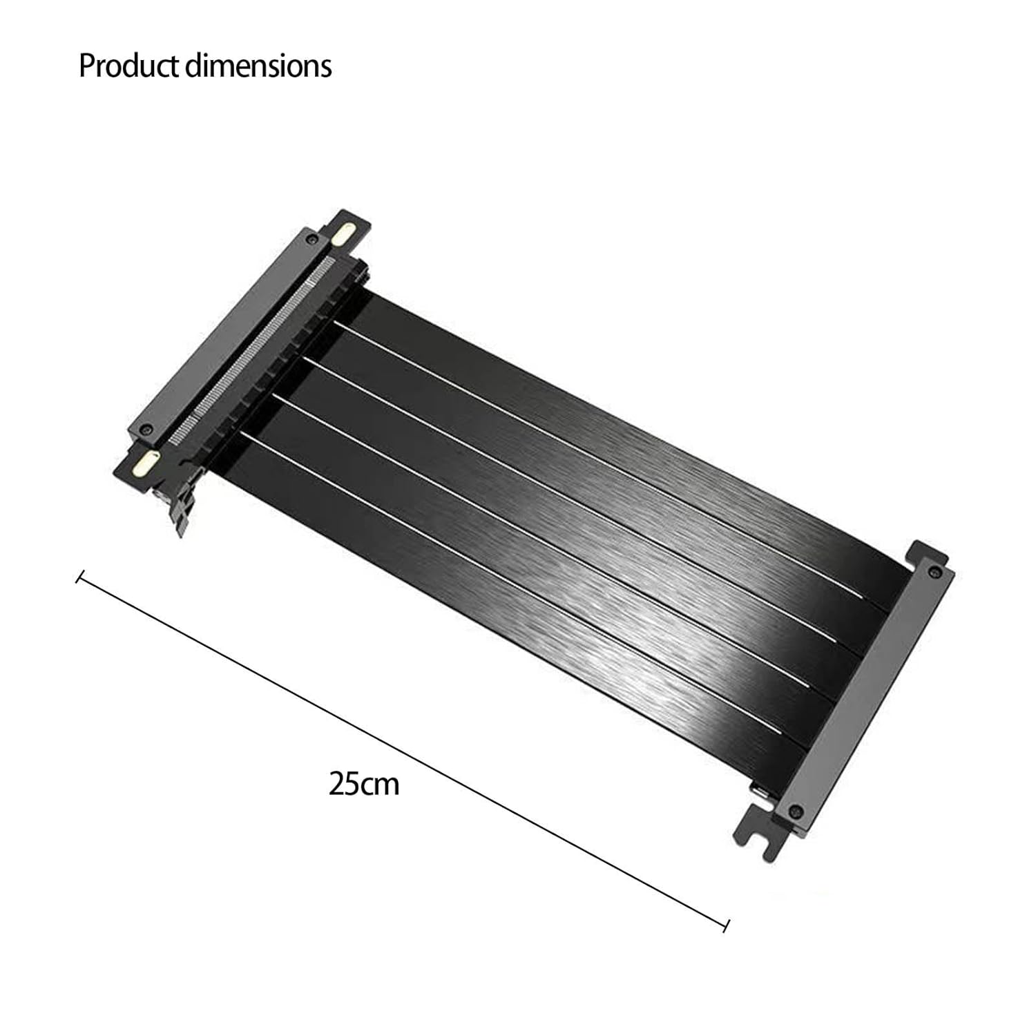 Double Reverse PCIe X16 Extension Cable 25CM for Rapid Transmission Gaming GPUs Gen4 Double Reverse