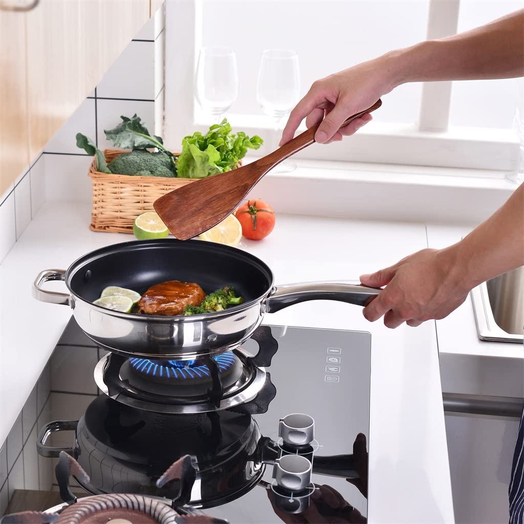 SHAWLA Pot Sets Stainless Steel Cookware Set, 8 Piece Safety 